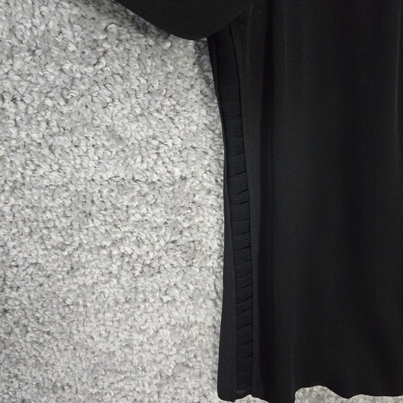 Giorgio Armani Womens Silk Blouse Size‎ 40 Small Black Sheer Dressy Evening Top - Picture 5 of 15